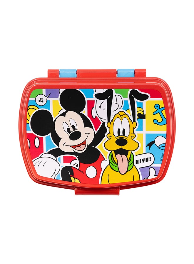 STOR Mickey Mouse Kids Lunch Box Sandwich box with Easy Lock Mechanism  - Image 2