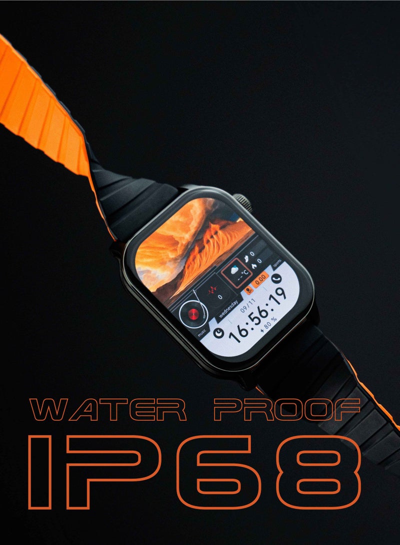 Maxwell Electronics Maxwell MW Edge Smart Edge Smart Watch for Men and Women, Answer/Dial Call, SMS, IP68 Waterproof, Full Screen Touch, AMOLED Retina, 100+ Sports Mode, Sleep Monitoring, Water Drinking Reminder - Image 4