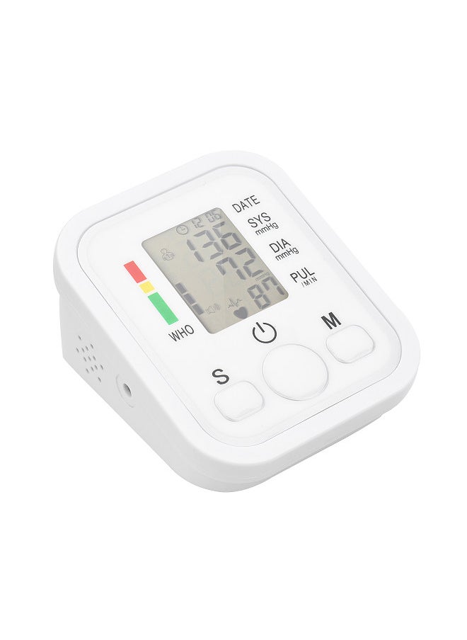 Generic 2.0-inch LCD Digital Pressure Meter Electronic Upper Arm Pressure Monitor Pressure Cuff Household Automatic BP Cuff Pressure Tester Arm Cuff Dual User Mode 99 Groups Memory with English Voice Broadcast  - Image 4
