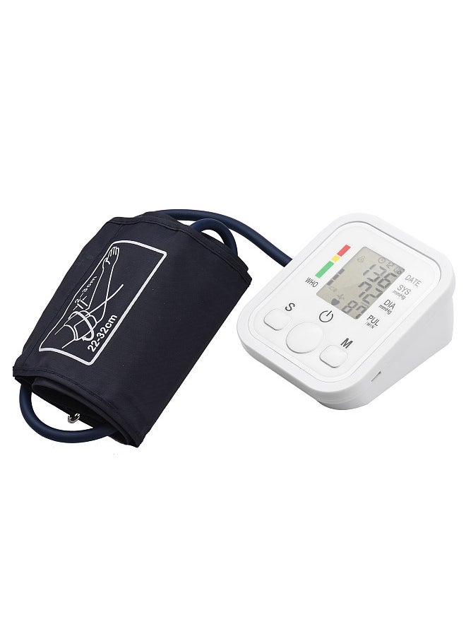 Generic 2.0-inch LCD Digital Pressure Meter Electronic Upper Arm Pressure Monitor Pressure Cuff Household Automatic BP Cuff Pressure Tester Arm Cuff Dual User Mode 99 Groups Memory with English Voice Broadcast  - Image 3