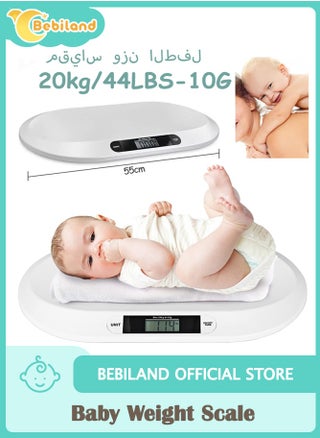 Baby Weight Scale 10G to 20KG, Multi-Function with LCD Display, 3 Weighing Mode(LB/OZ/KG), Measure Height Scale for Infant, Newborns, Puppy, Cats - pzsku/Z82647872E15093B2EF20Z/45/_/1739443845/2aa21c52-82b9-45b3-b849-4d215aade308