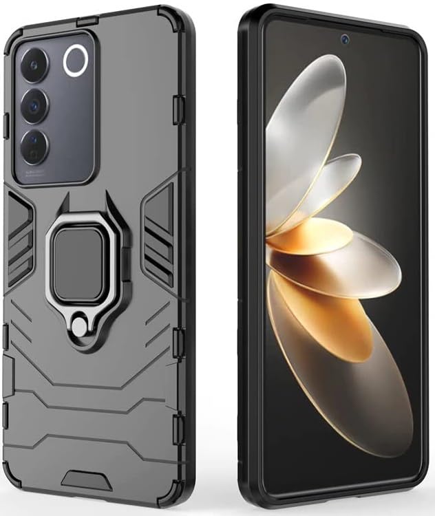 SPAZY CASE® Vivo Y200e 5G Back Cover | Dual Layer Armor Defender Full Body Protective + PC Hybrid Kickstand Back Case for Vivo Y200e 5G - Image 1