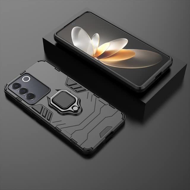 SPAZY CASE® Vivo Y200e 5G Back Cover | Dual Layer Armor Defender Full Body Protective + PC Hybrid Kickstand Back Case for Vivo Y200e 5G - Image 5