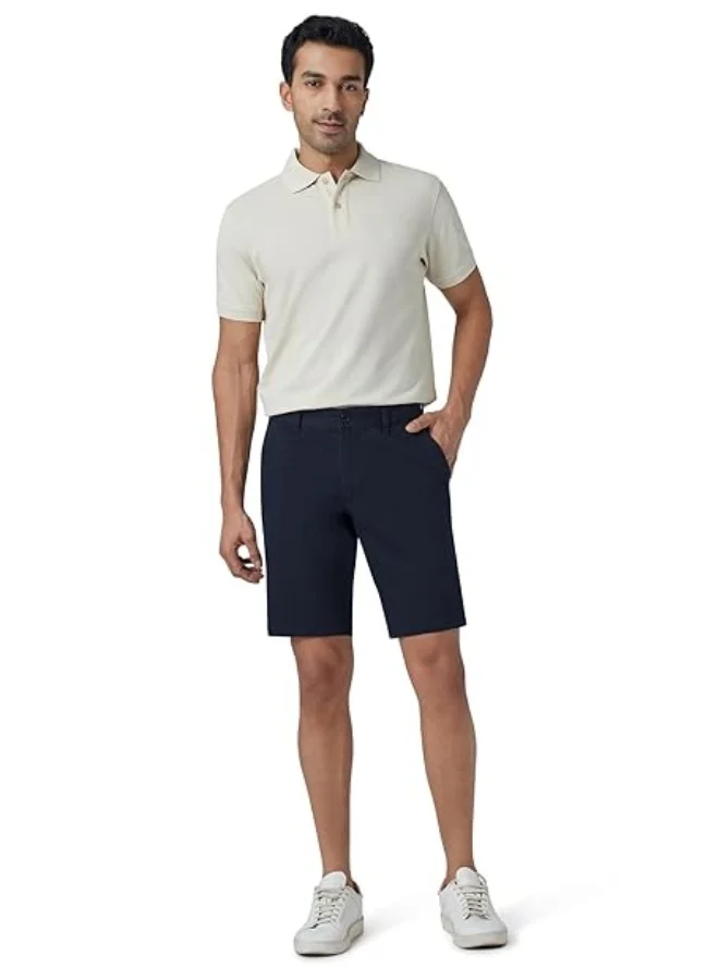 اكس واي اكس اكس Men Twill Cotton Chinos Shorts, Regular Fit, Solid, Pack of 1, CB1SHT08_30, Brick Red, 30