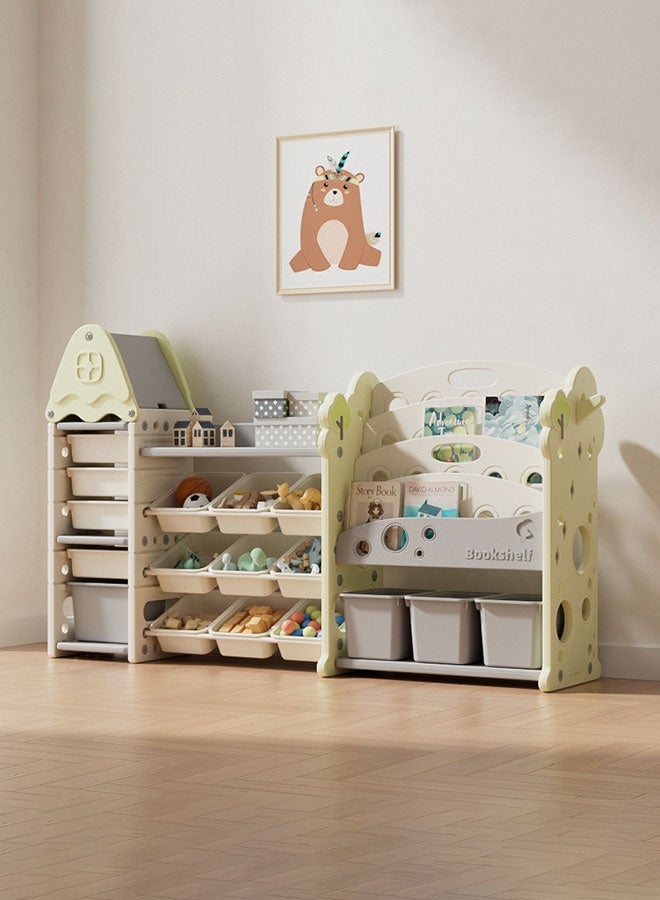 XIANGYU PTY11601 Plastic Baby Bookshelf Kids Toys Store Cabinet Indoor Bedroom Furniture Set Modern Toy Storage - Image 1