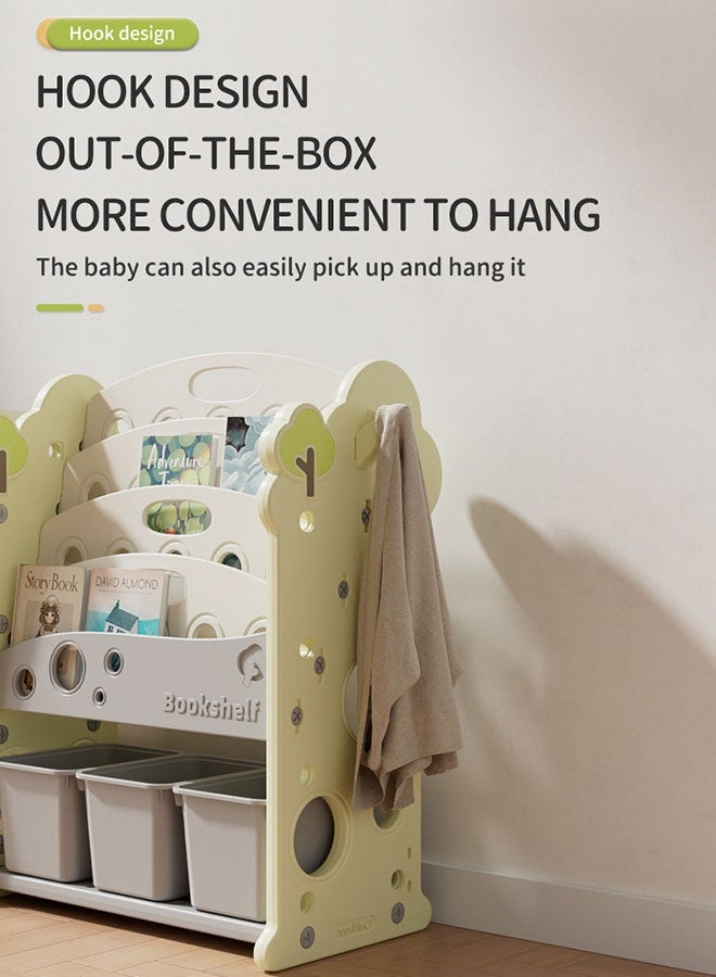 XIANGYU PTY11601 Plastic Baby Bookshelf Kids Toys Store Cabinet Indoor Bedroom Furniture Set Modern Toy Storage - Image 4