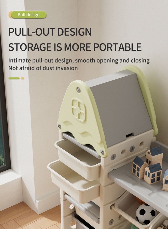 XIANGYU PTY11601 Plastic Baby Bookshelf Kids Toys Store Cabinet Indoor Bedroom Furniture Set Modern Toy Storage - Image 5