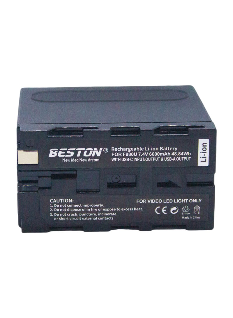 BESTON Beston NP-F980U Battery with USB-C PD (48.84W) - Image 4