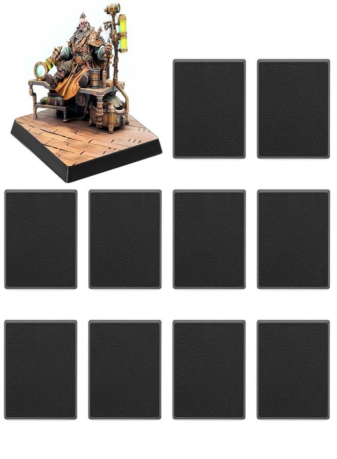 Evemodel Model Square Bases Plastic Black for Wargame Tabletop (40 * 40mm-20pcs) - Image 4