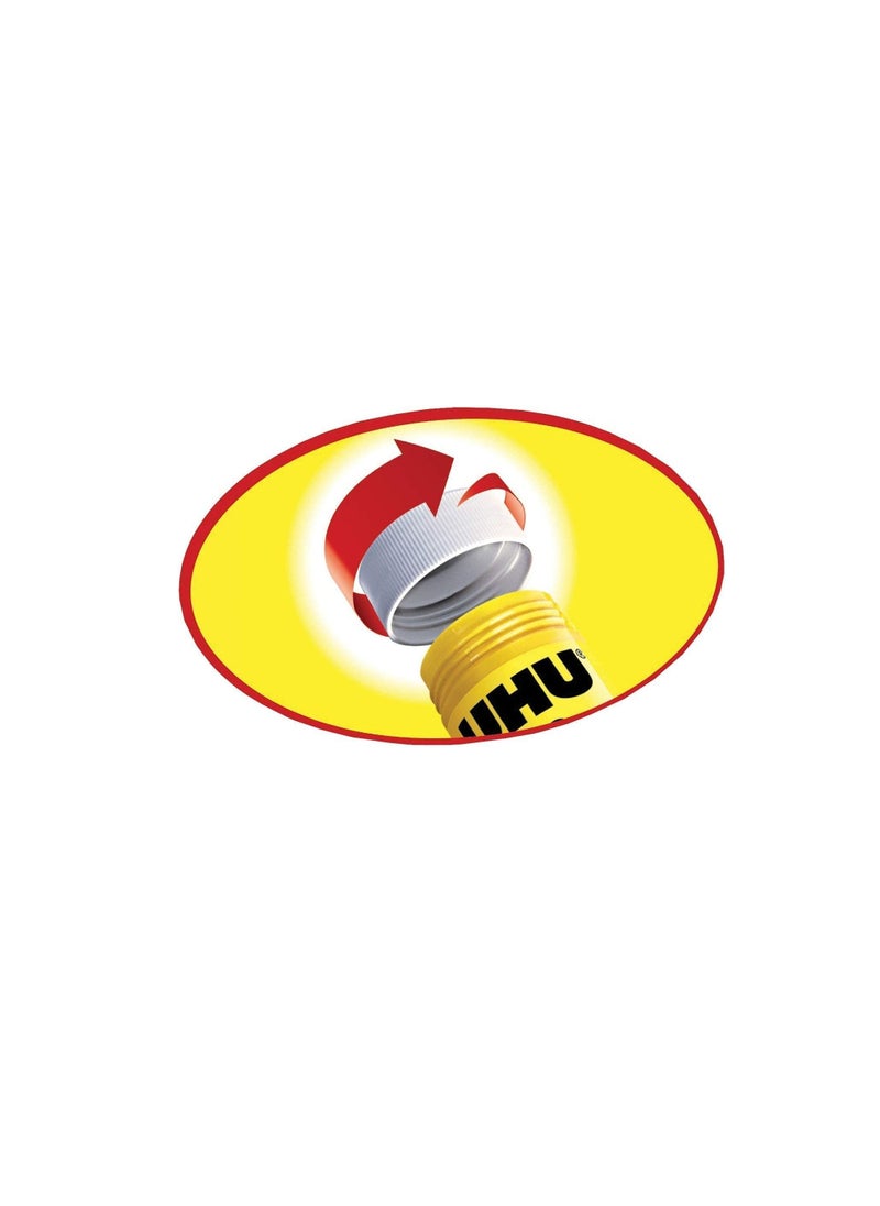UHU - UHU STIC, The Proven Glue Stick - Glues strongly, quickly and permanently, without solvent, 21g, Set of 4, White - Image 1