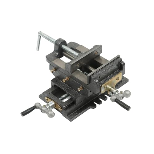 findmall 5 Inch Cross Slide Drill Press Vise 2 Way X-Y Heavy Duty Clamp Machine - Image 1