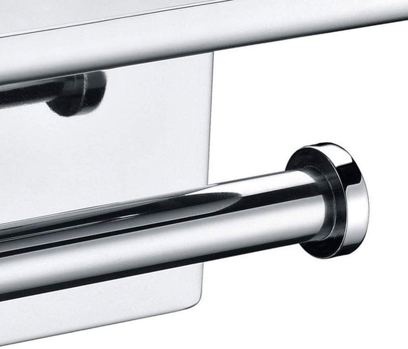 Toilet Paper Holder-Adhesive Toilet Paper Holder Roll for Bathroom Kitchen Stand No Drilling Wall Mount Stainless Steel Brushed Nickel - Image 3