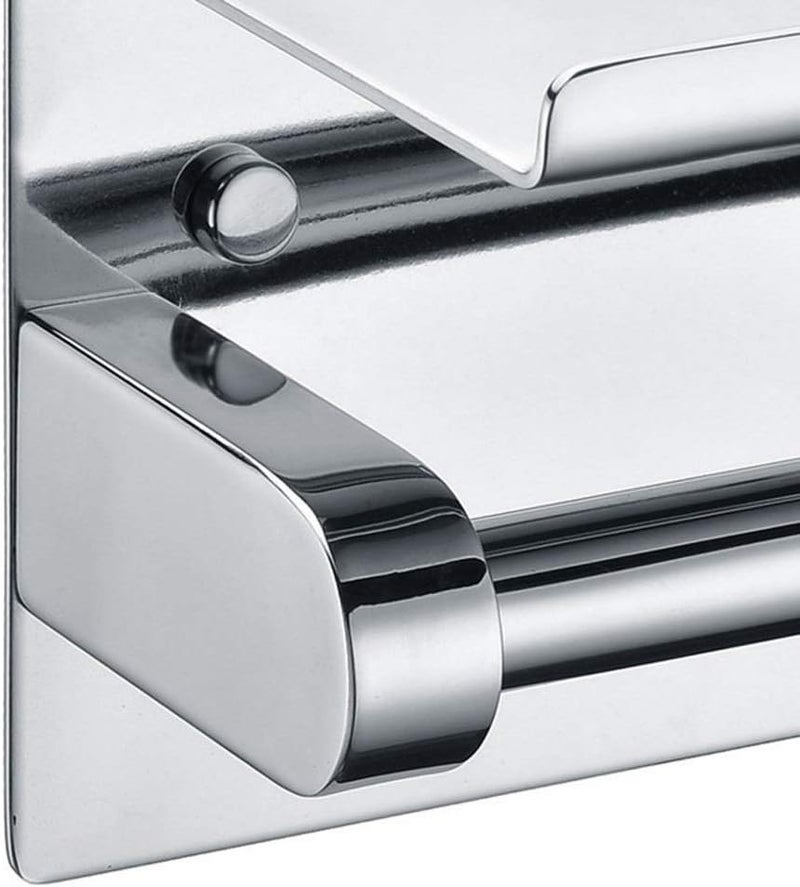 Toilet Paper Holder-Adhesive Toilet Paper Holder Roll for Bathroom Kitchen Stand No Drilling Wall Mount Stainless Steel Brushed Nickel - Image 4