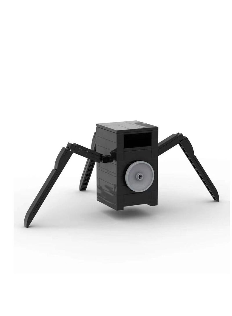 Skibidi المرحاض رجل لعبة اللبنات مجموعة 104pcs العنكبوت لعبة الصوت أفكار اللعب معركة الرعب لعبة نموذج أفكار اللعب هدايا للكبار والأطفال - Image 1