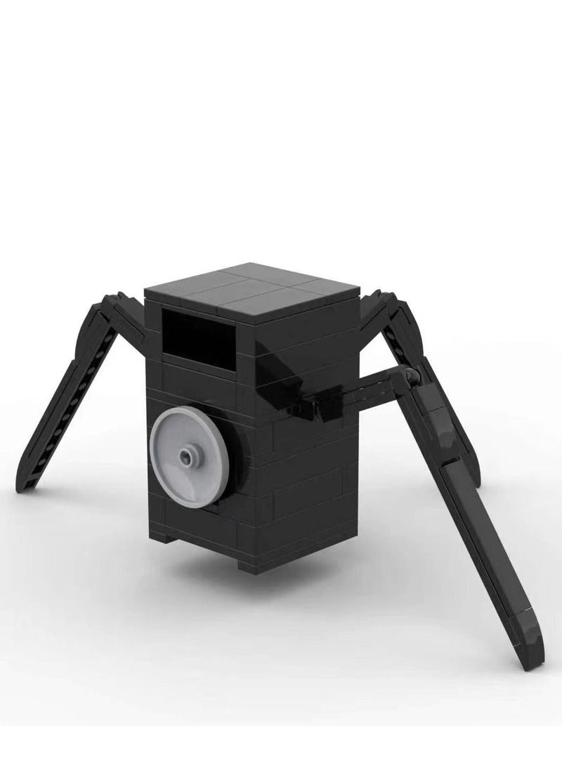 Skibidi المرحاض رجل لعبة اللبنات مجموعة 104pcs العنكبوت لعبة الصوت أفكار اللعب معركة الرعب لعبة نموذج أفكار اللعب هدايا للكبار والأطفال - Image 2