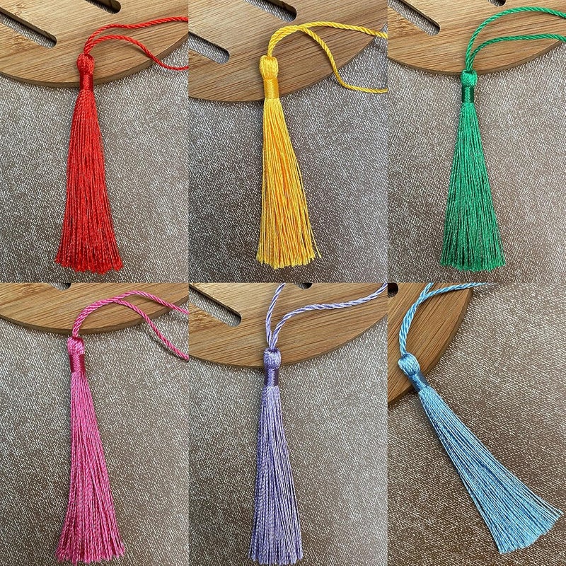 HASTHIP HASTHIP Polyester 76Pcs38 Colors Handcraft Tassels With Loop For Jewelry Making Souvenir Bookmarks Diy Craft Accessory Multicolor - Image 5