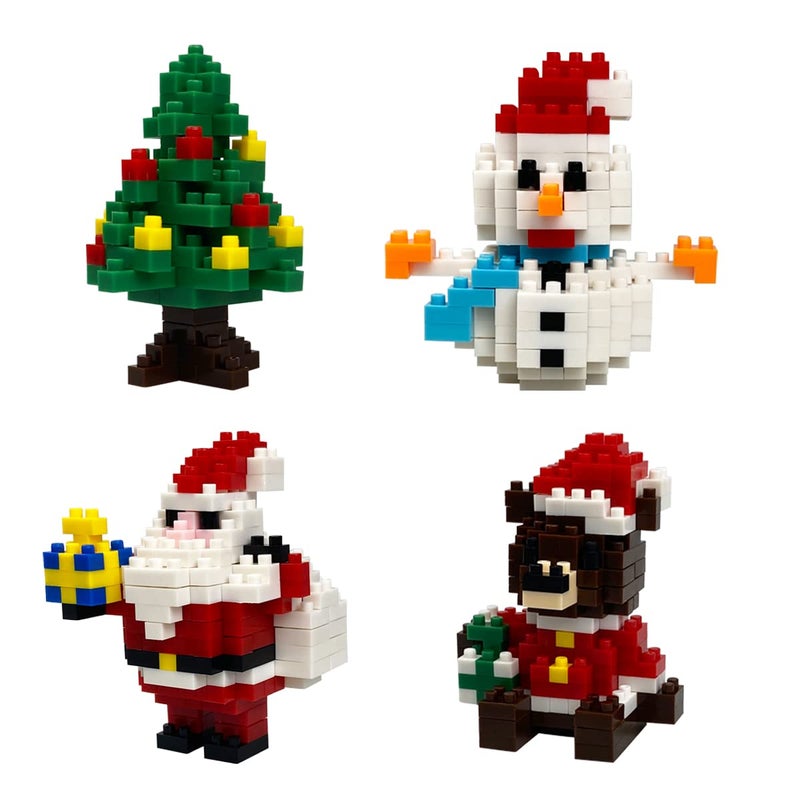Pinkiwine 4 Pack Christmas Building Block Toys for Kids Boys Girls Teens Christmas Stocking Stuffers Gifts - Image 4