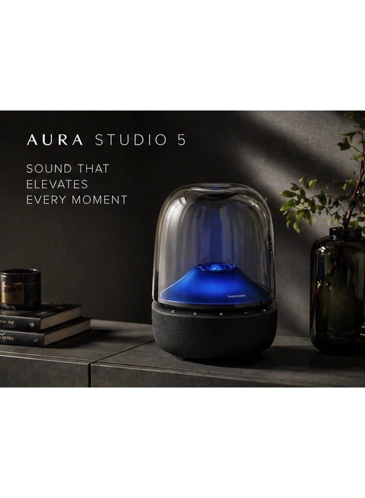 Harman Aura Studio 5 Bluetooth Speaker 360° Sound Ambient Light Premium Wireless Speaker - Image 1