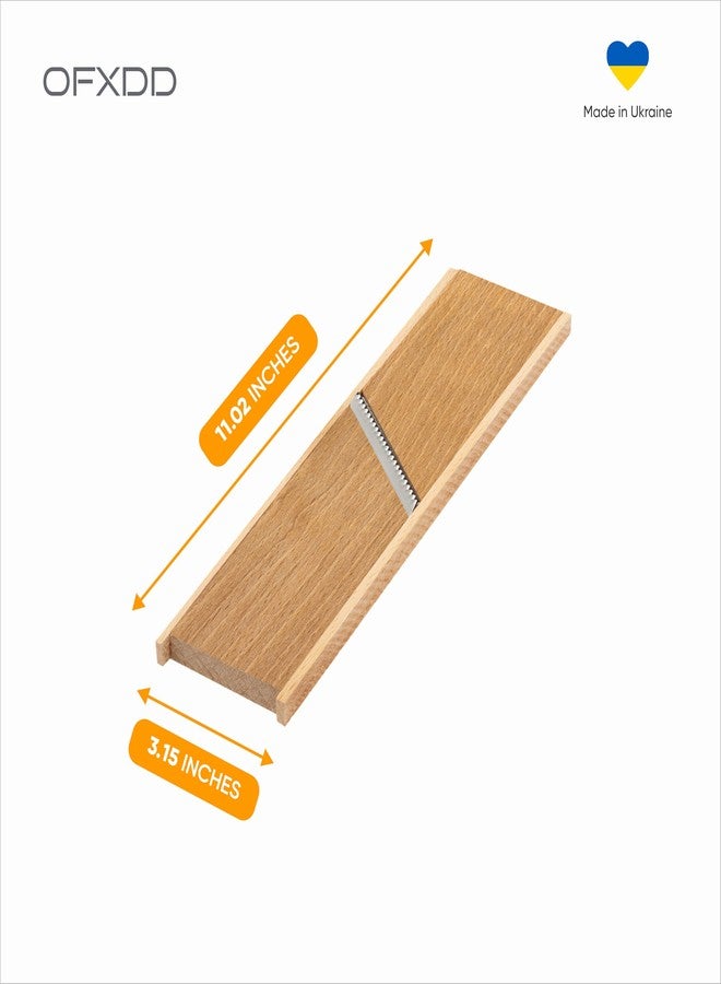 OFXDD Handheld Vegetables Wooden Slicer for Kitchen - Carrot Grater with Holder for Kitchen - Kitchen Cutter for Korean Carrot and Vegetables - Image 3