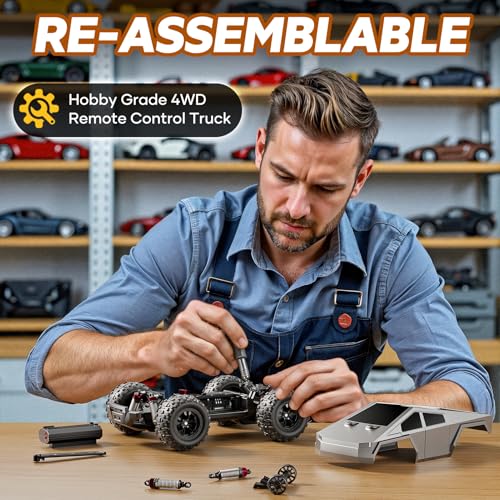 Jelife 116 Brushless RC Cars for Adults Max 60KPH Fast Remote Control Truck 4WD High Speed Remote Control Cars for Gifts RC Trucks 24GHz OffRoad Pickup Electric Vehicle Toys Ages 8 - Image 5