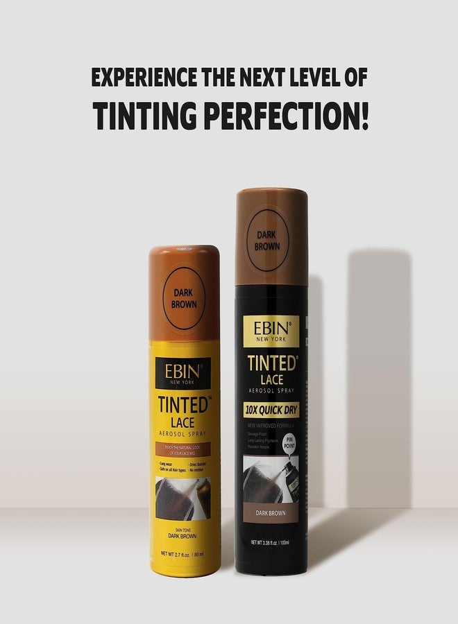 EBIN NEW YORK Tinted Lace Spray - Quick Dry, Water Resistant, No Residue, Even Application, Matching Skin Tone, Natural Look (3.38 oz/100ml - Medium Brown) - Image 5
