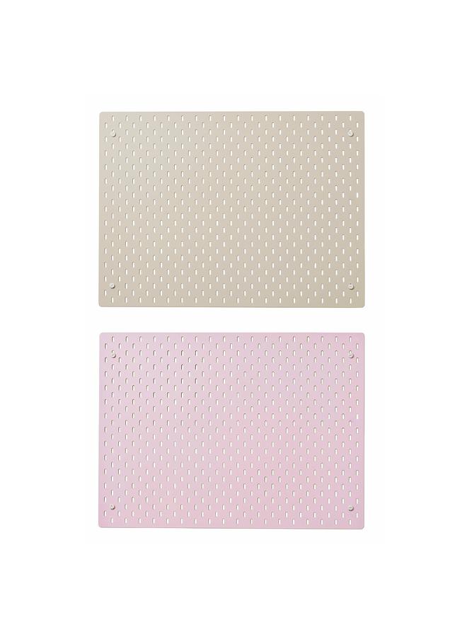 زبون لوح خشبي، بيج/وردي، 76×56 سم - Image 1