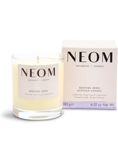 NEOM Neom- Bedtime Hero Luxury Candle, 1 Wick | Ylang Ylang & Chamomile | Essential Oil Aromatherapy Candle |Scent to Sleep 
