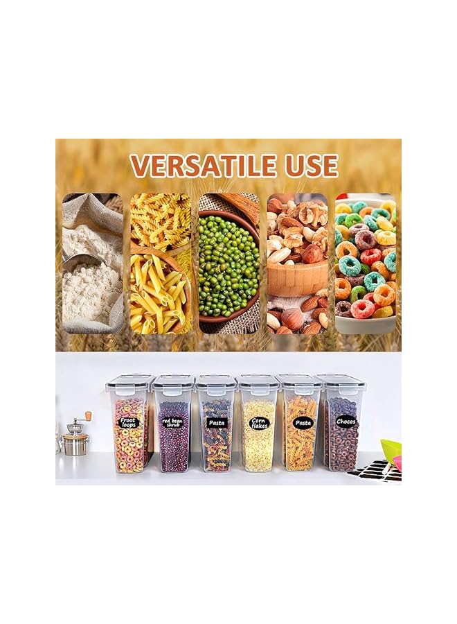 Green Tiger Airtight Food Storage Containers with Lids 4-Piece 4 Liter/135 Ounce BPA-Free Food Storage Container with Lid Plastic Container for Powdered Sugar Snacks, Includes Labe - Image 2