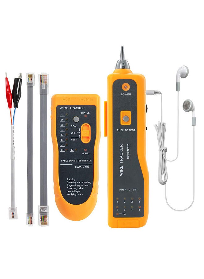 Generic - JW-360 Network Telephone Line Finder Multi-purpose Network Signal Wire Finder Network Line Checking Instrument Cable Detector Line Meter Line Finder Tester - Image 1