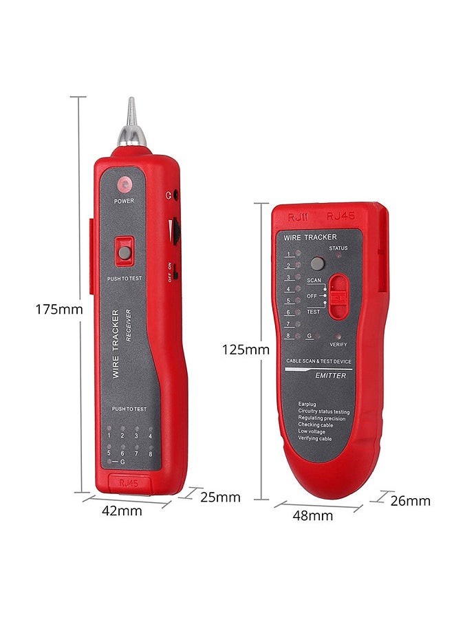 Generic - JW-360 Network Telephone Line Finder Multi-purpose Network Signal Wire Finder Network Line Checking Instrument Cable Detector Line Meter Line Finder Tester - Image 1