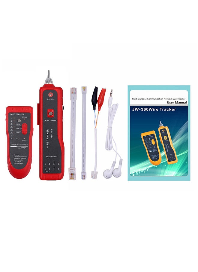 Generic - JW-360 Network Telephone Line Finder Multi-purpose Network Signal Wire Finder Network Line Checking Instrument Cable Detector Line Meter Line Finder Tester - Image 1