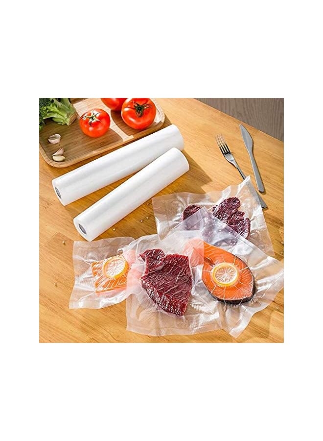 Coralblue Sealer Rolls Pack Of 2 (28 X 5) (30 X 5)-These Embossed Food Roll Or Vacuum Sealer Bags Have Multiple Sizes Great For Sous Vide, Meal Prep And Food Storage (28Cm *5M & 30Cm* 5M Roll)  - Image 4