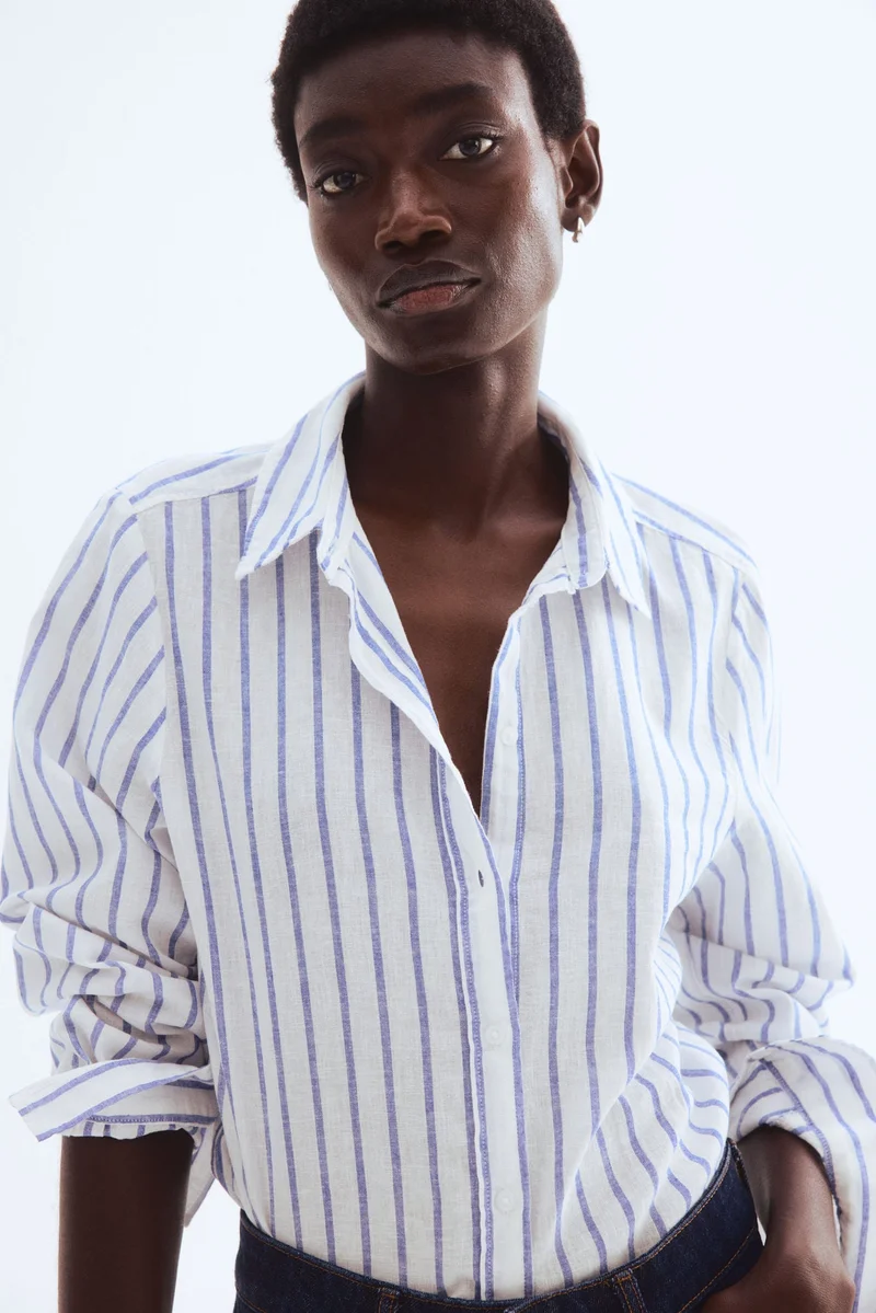H&M Linen-blend shirt