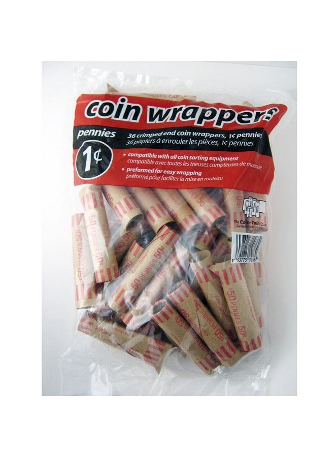 اي تي بي 72 قطعة من أنابيب العملات الورقية المُشكَّلة مسبقًا، عداد لفة بنسات واحدة، 1 سنت - Image 4