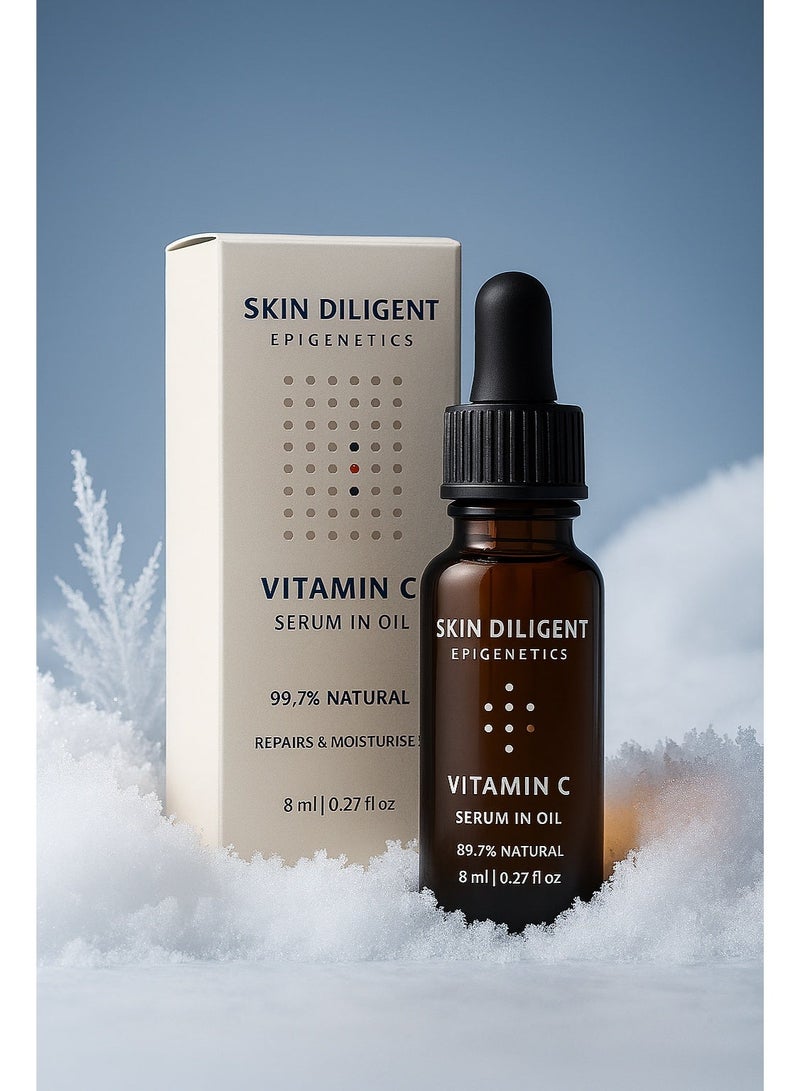 SKIN DILIGENT Epigenetics Vitamin C Serum In Oil 8ml – Antioxidant Radiance Formula - Image 5