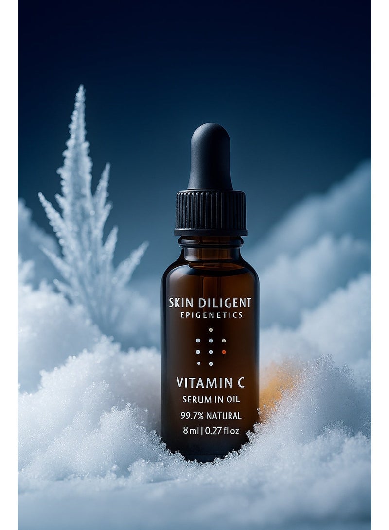 SKIN DILIGENT Epigenetics Vitamin C Serum In Oil 8ml – Antioxidant Radiance Formula - Image 2