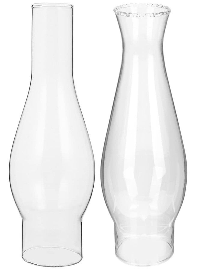 Kisangel غطاء بديل لمصباح الكيروسين العتيق من كيسانجيل، قطعتان، غطاء مدخنة مصباح زيت شفاف، غطاء مصباح كيروسين لمصباح زيت، مصباح كروي زجاجي عتيق الطراز - Image 1