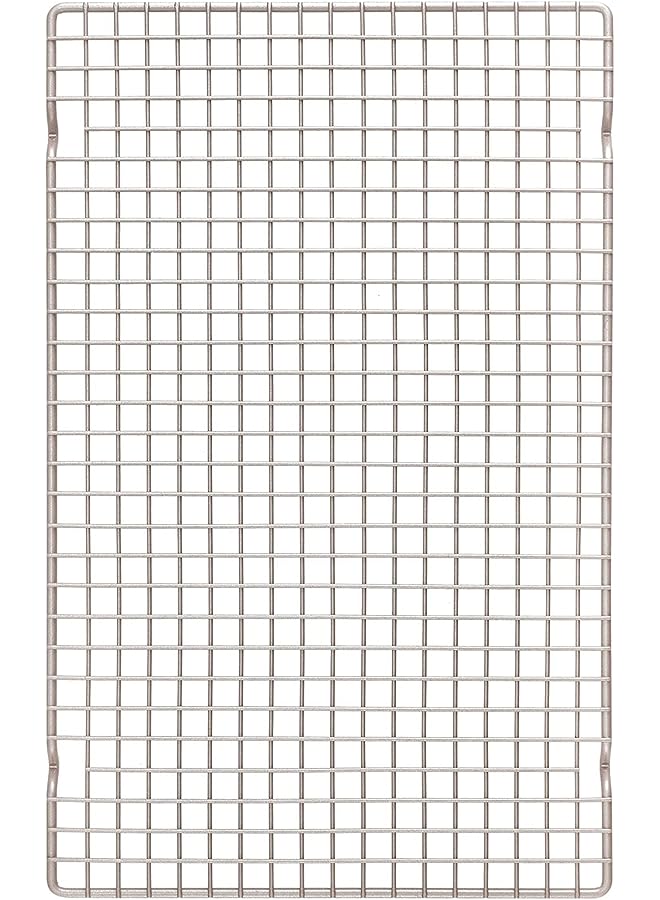 راكسوم رف الخبز والتبريد، رف سلكي مستطيل بتصميم شبكي غير لاصق مقاس 16.3 بوصة للخبز في الفرن (ذهبي شامبانيا) - Image 1