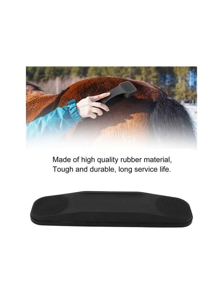 Generic 1-Piece Professional Rubber Horse Hair Brush Tool,Removal Hair Comb Massage Brush for Horse,Horse Grooming Sweat Brush Cleaning Kit - Image 1