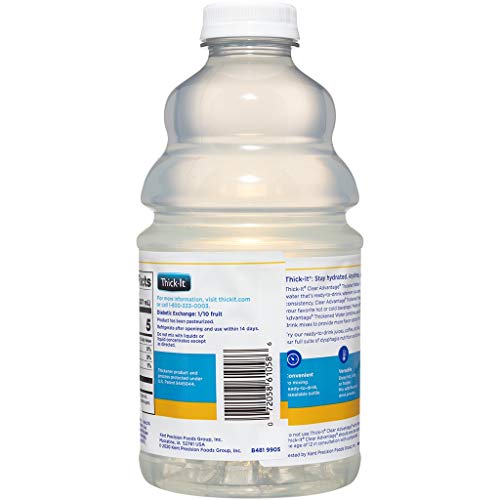 Thick-It Clear Advantage Moderately Thick Water, Honey Consistency, Ready-to-Drink, Digestible Swallowing Aid, Hydration on the Go, Convenient & Ready-to-Use, No Mixing Needed, 46 oz Bottle - Image 4