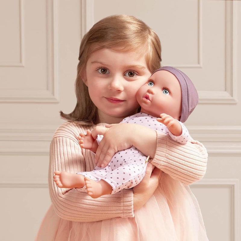 لولا بيبي دمية طفل 14بوصة مع بيجامة ونقاط بنفسجية - LBY7217Z - Image 2