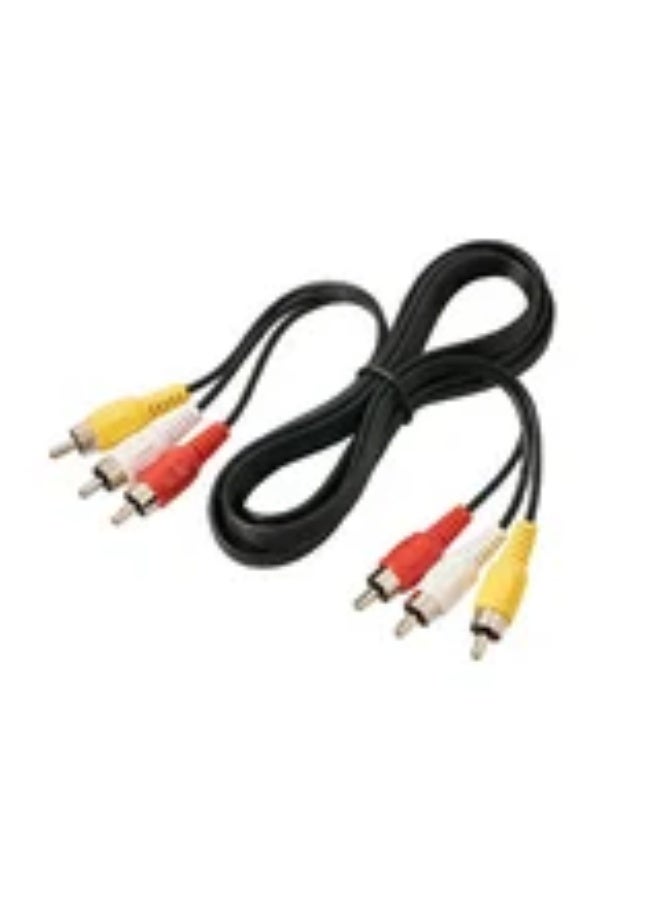 AV cable 3 to 3 set-top box DVD connection old TV 3 to 3 lotus head audio video cable 3 minutes 3 head 2M  - Image 3