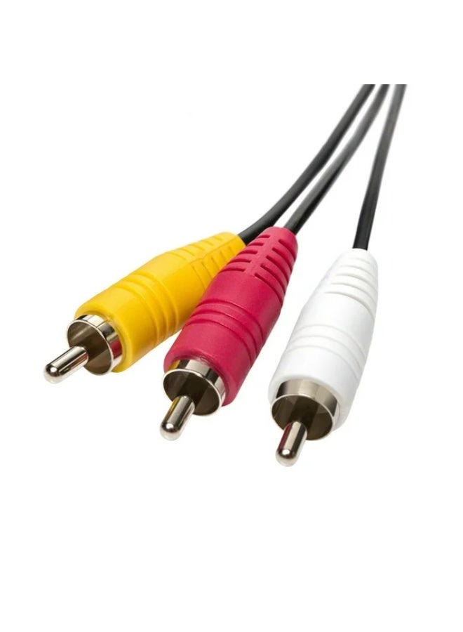 AV cable 3 to 3 set-top box DVD connection old TV 3 to 3 lotus head audio video cable 3 minutes 3 head 2M  - Image 5