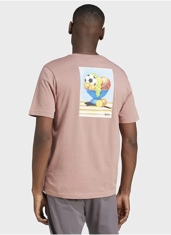 Adidas Lounge Still Life Bowl Graphic Tee