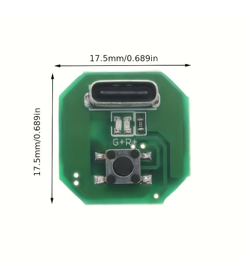 3Pc Green Type C Driver Board Integrated Charge Discharge Module For High Power Flashlight Repair - Image 3