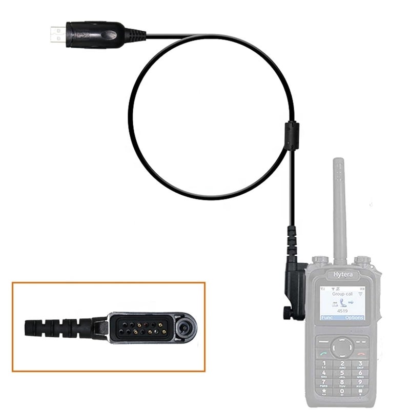 Black PC66 Programming Data Cable for Z1p Frequency Writing Line Intercom Accessories - Image 3