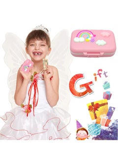 KASTWAVE Baby Teeth Keepsake Box, Tooth Organizer for Lost Teeth, for Baby and Kids, Rainbow Pink  - Image 4