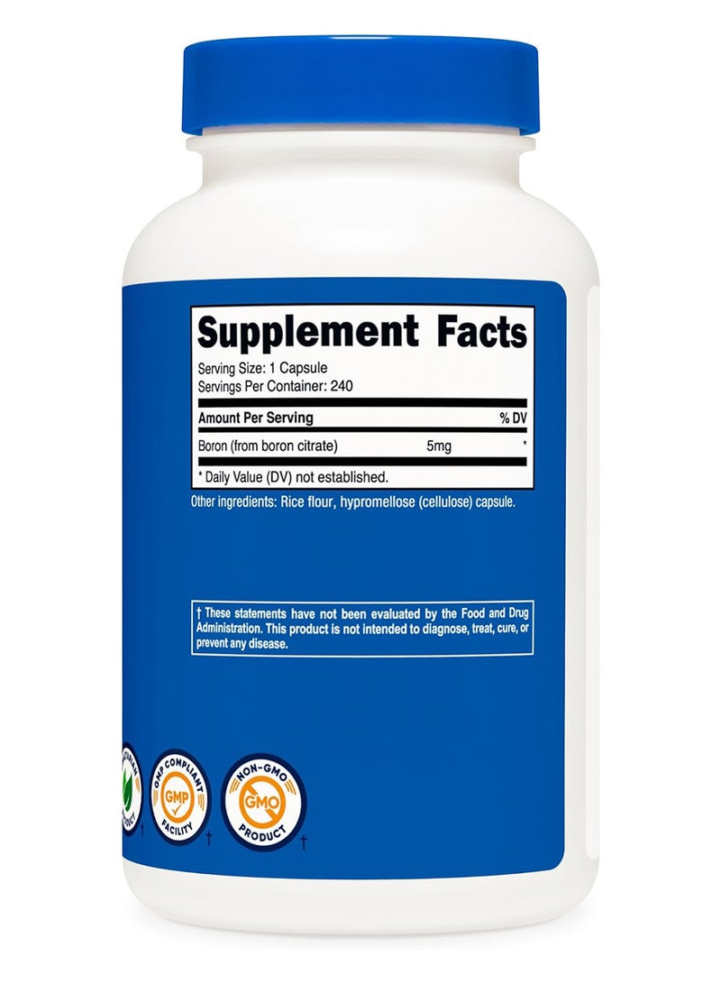 كبسولات البورون 5 ملجم 240 كبسولة نباتية - Image 5