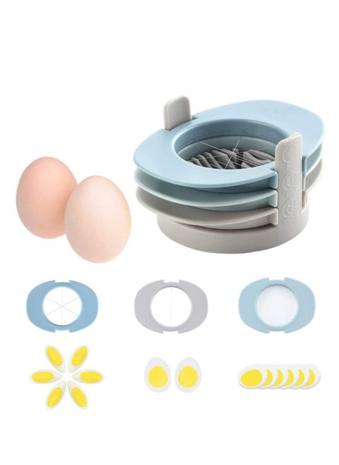 Altheqa Egg Cutter Slicer, Multipurpose Egg Slicer Cutter 3 in 1 with Stainless Steel Wire Cutting line Cooking Tools for Cutting Eggs, Salads, Strawberries, Mushrooms, Kiwis, Banana