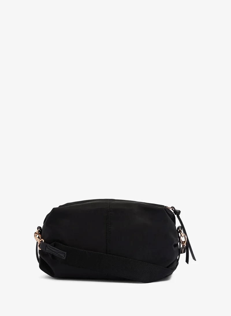 Matalan Black Barrel Crossbody Bag